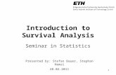 Introduction to Survival  Analysis