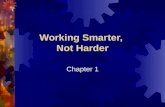 Working Smarter,  Not Harder