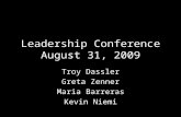 Leadership Conference August 31, 2009