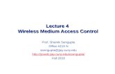 Lecture 4  Wireless Medium Access Control