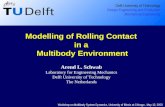 Modelling of Rolling Contact  in a  Multibody Environment