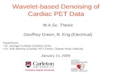 Wavelet-based Denoising of Cardiac PET Data
