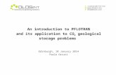 An introduction to PFLOTRAN and its application to CO 2  geological storage problems