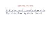 II. Fusion and quasifission with the dinuclear system model