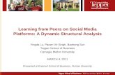 Learning from Peers on Social Media Platforms: A Dynamic Structural Analysis