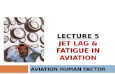 Lecture 5 Jet  Lag & Fatigue in Aviation