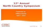12 th  Annual North Country Symposium