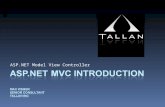 ASP.NET mvc INTRODUCTION MAX WEBER Senior consultant Tallan inc