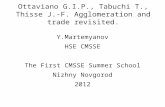 Ottaviano G.I.P., Tabuchi T., Thisse J.-F. Agglomeration and trade revisited.