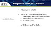 Response to BERAC Review