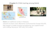 Chapter 5:  Child  rearing among  Batek