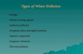 Types of Water Pollution