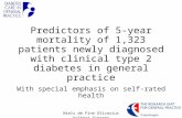 Important predictors of mortality in type 2 diabetic patients