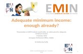 Adequate minimum income: enough already?