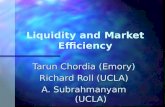 Liquidity and Market Efficiency