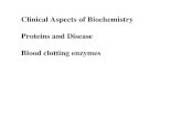 Clinical Aspects of Biochemistry Proteins and Disease Blood clotting enzymes