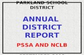 PARKLAND SCHOOL DISTRICT ANNUAL  DISTRICT REPORT PSSA AND NCLB SEPTEMBER 2012