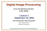 Digital Image Processing ECE.09.452/ECE.09.552 Fall 2009
