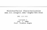 Biointerfacial Characterization rci.rutgers/~moghe/583.html