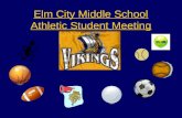 Elm City Middle School Athletic Student Meeting