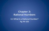 Chapter 3: Rational Numbers