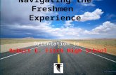 Navigating the Freshmen  Experience