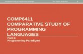 COMP6411 Comparative Study of  Programming Languages