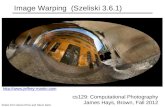 Image Warping  (Szeliski 3.6.1)