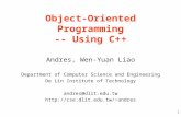Object-Oriented Programming -- Using C++