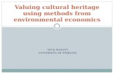Valuing cultural heritage using methods from environmental  economics