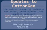 U pdates to CottonGen the cotton community database for basic, translational and applied research