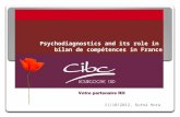 Psychodiagnostics  and its role in  bilan  de  compétences  in France