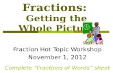 Fractions:  Getting the Whole Picture