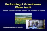 Performing A Greenhouse Water Audit