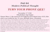 Poli 64  Modern Political Thought