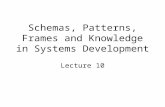 Schemas, Patterns, Frames and Knowledge in Systems Development