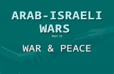 ARAB-ISRAELI WARS Part II