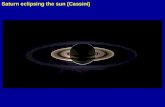 Saturn eclipsing the sun (Cassini)