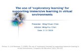 The use of ‘exploratory learning’ for supporting immersive learning in virtual environments