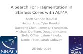 A Search For Fragmentation in Starless Cores with ALMA