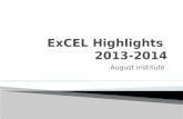 ExCEL Highlights  2013-2014