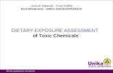 DIETARY EXPOSURE ASSESSMENT of Toxic Chemicals