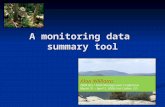 A monitoring data  summary tool