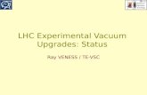 LHC Experimental Vacuum Upgrades: Status