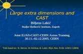 Large extra dimensions and  CAST
