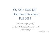 CS 425 / ECE 428  Distributed Systems Fall 2014