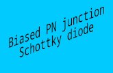 Biased PN junction Schottky diode