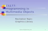CS177: Programming in Multimedia Objects