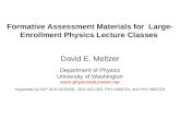 Formative Assessment Materials for  Large-Enrollment Physics Lecture Classes