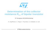 Determination of the collector resistance R CX  of bipolar transistor